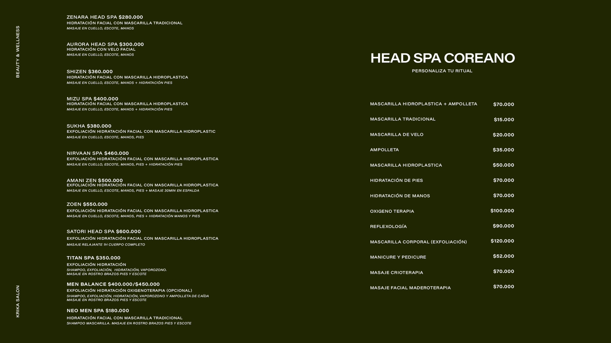 Head SPA Coreano